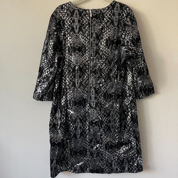 Midnight Velvet Plus Size Sequin Shift Dress - Picture 5 of 8